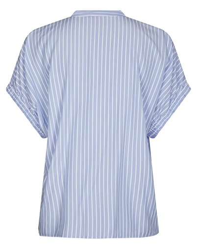 Neo Noir - Englana Stripe Bluse - Light Blue